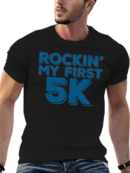 Camiseta Negra Rockin My First 5K