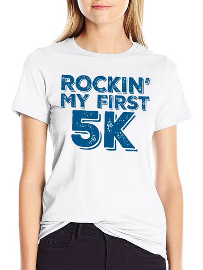 Camiseta Negra Rockin My First 5K