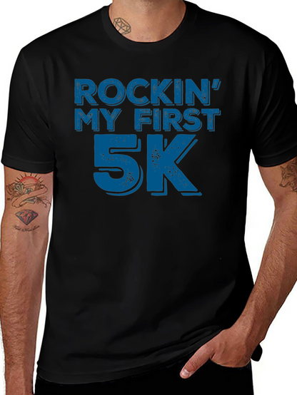 Camiseta Negra Rockin My First 5K
