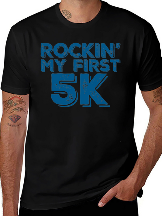 Camiseta Negra Rockin My First 5K