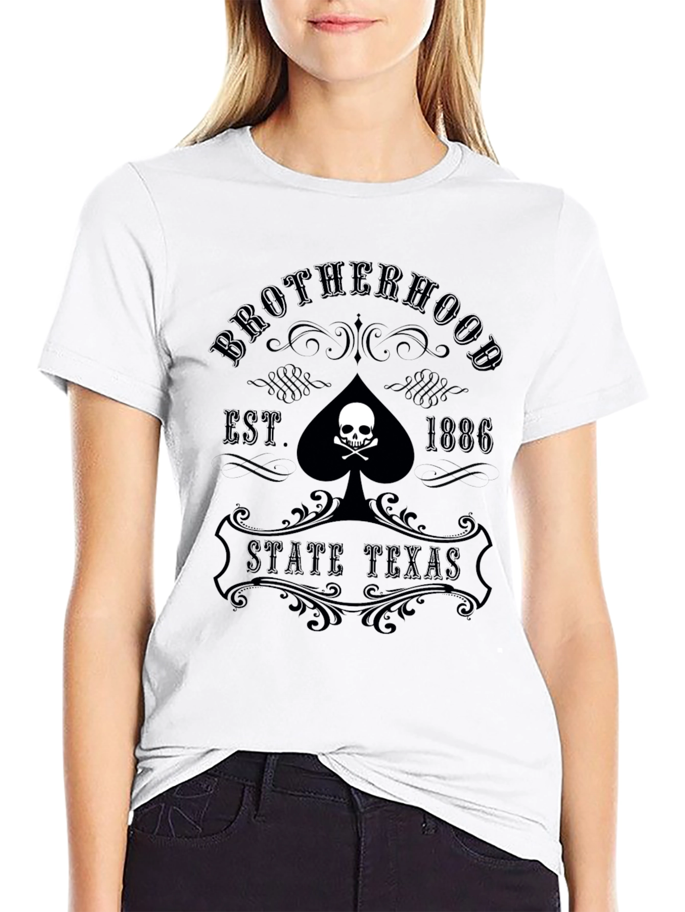 Camiseta Negra Brotherhood State Texas
