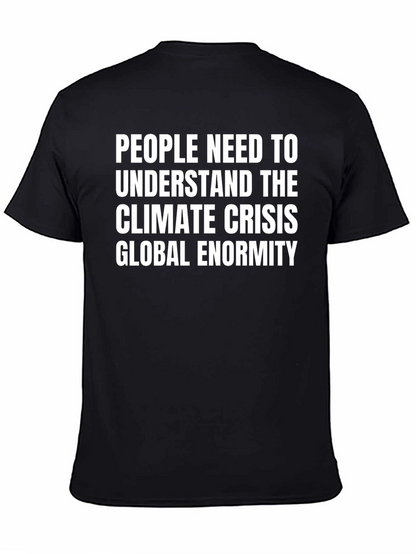 Camiseta Negra: Crisis Climática Global