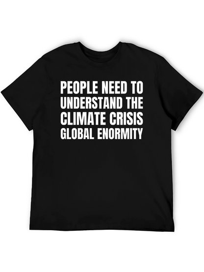 Camiseta Negra: Crisis Climática Global