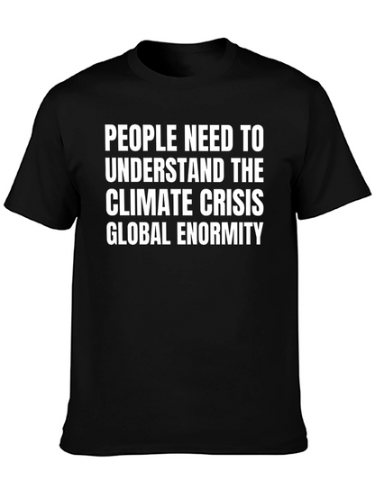 Camiseta Negra: Crisis Climática Global