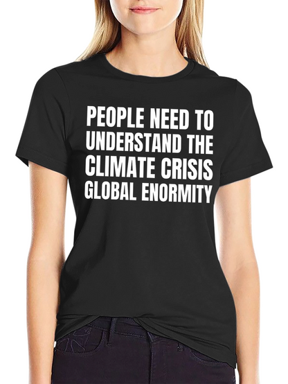 Camiseta Negra: Crisis Climática Global
