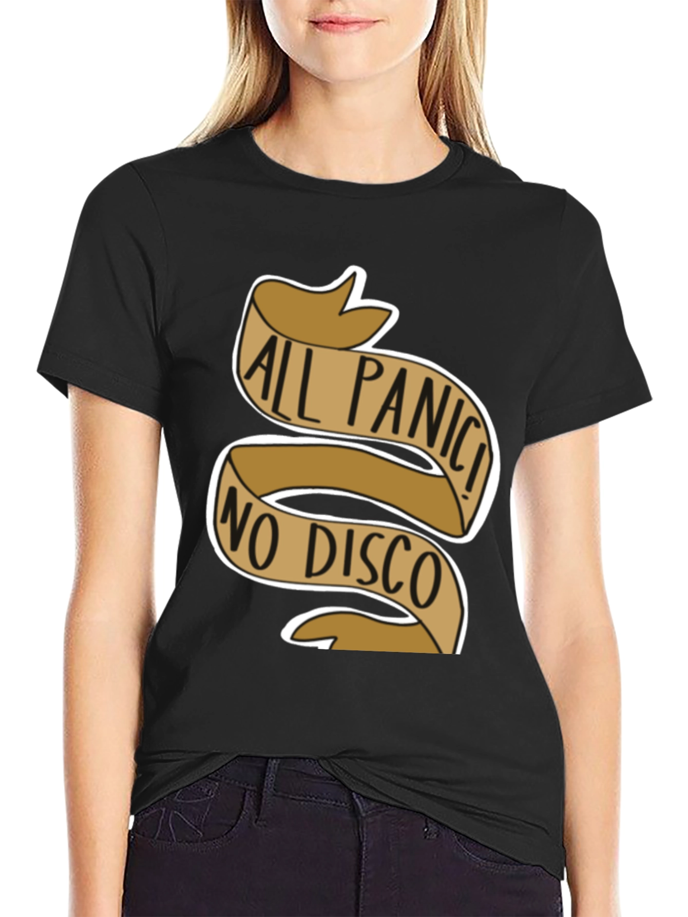 Camiseta Negra All Panic! No Disco