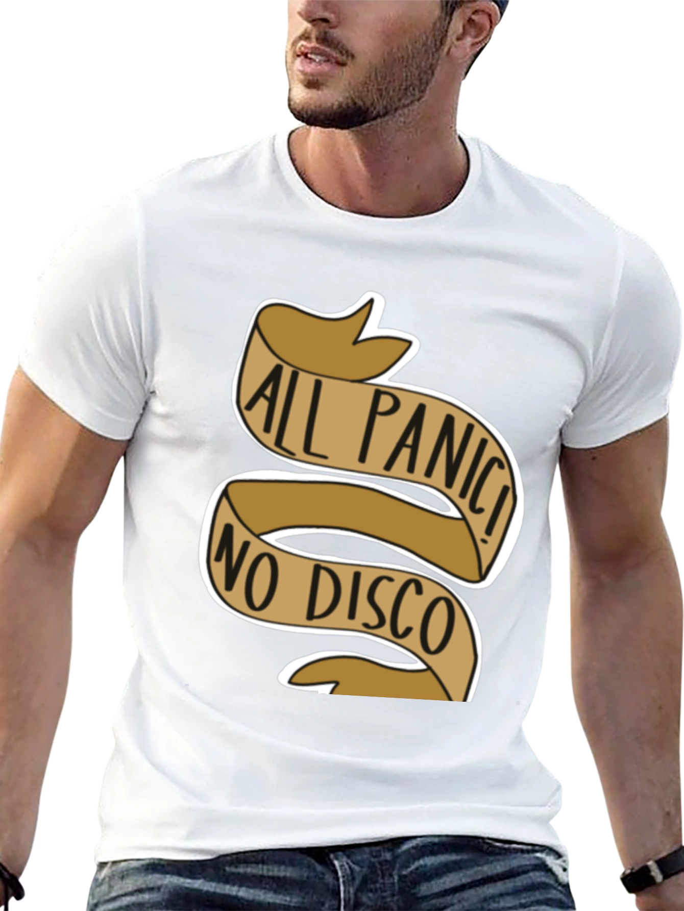 Camiseta Negra All Panic! No Disco