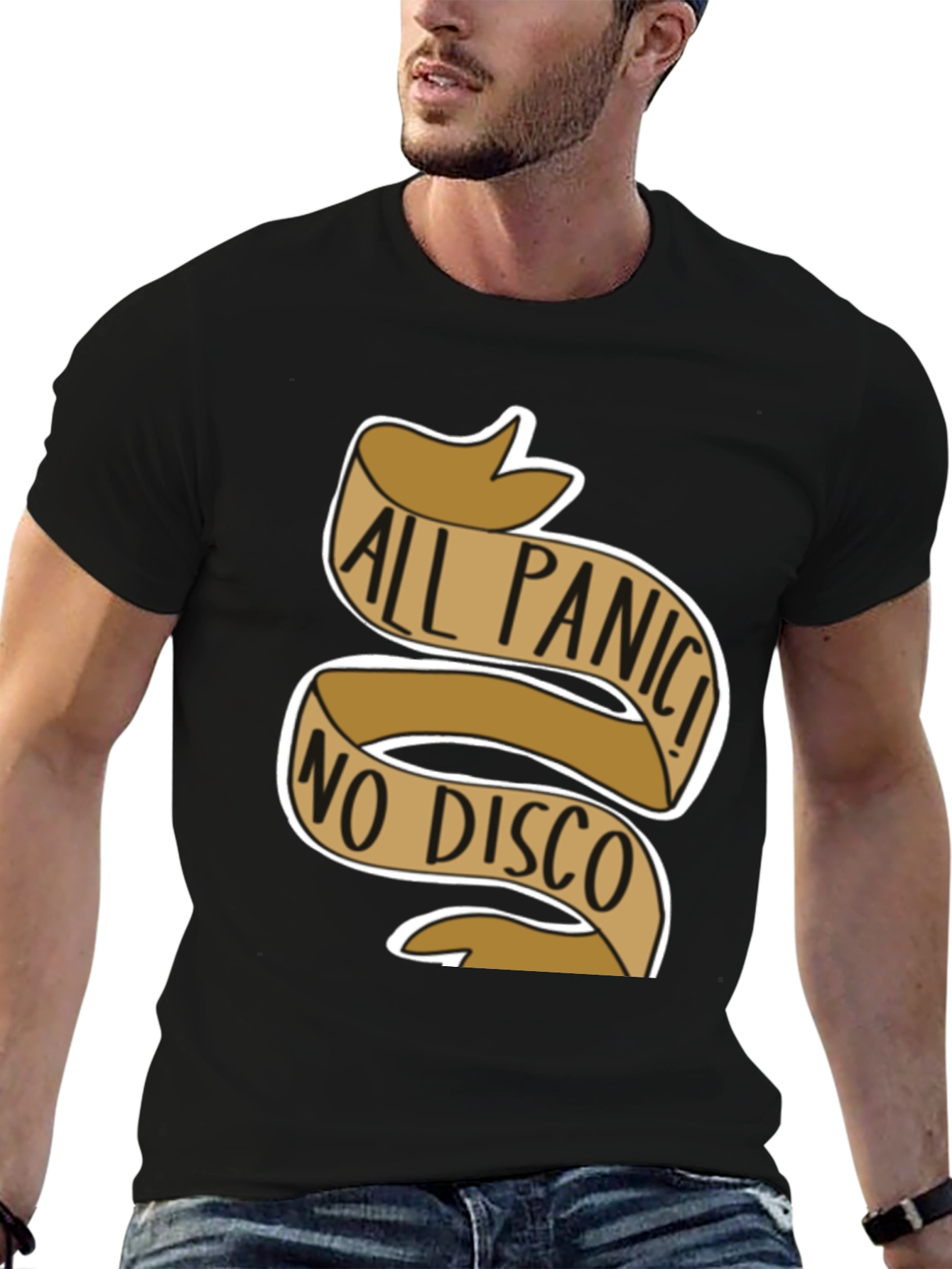 Camiseta Negra All Panic! No Disco