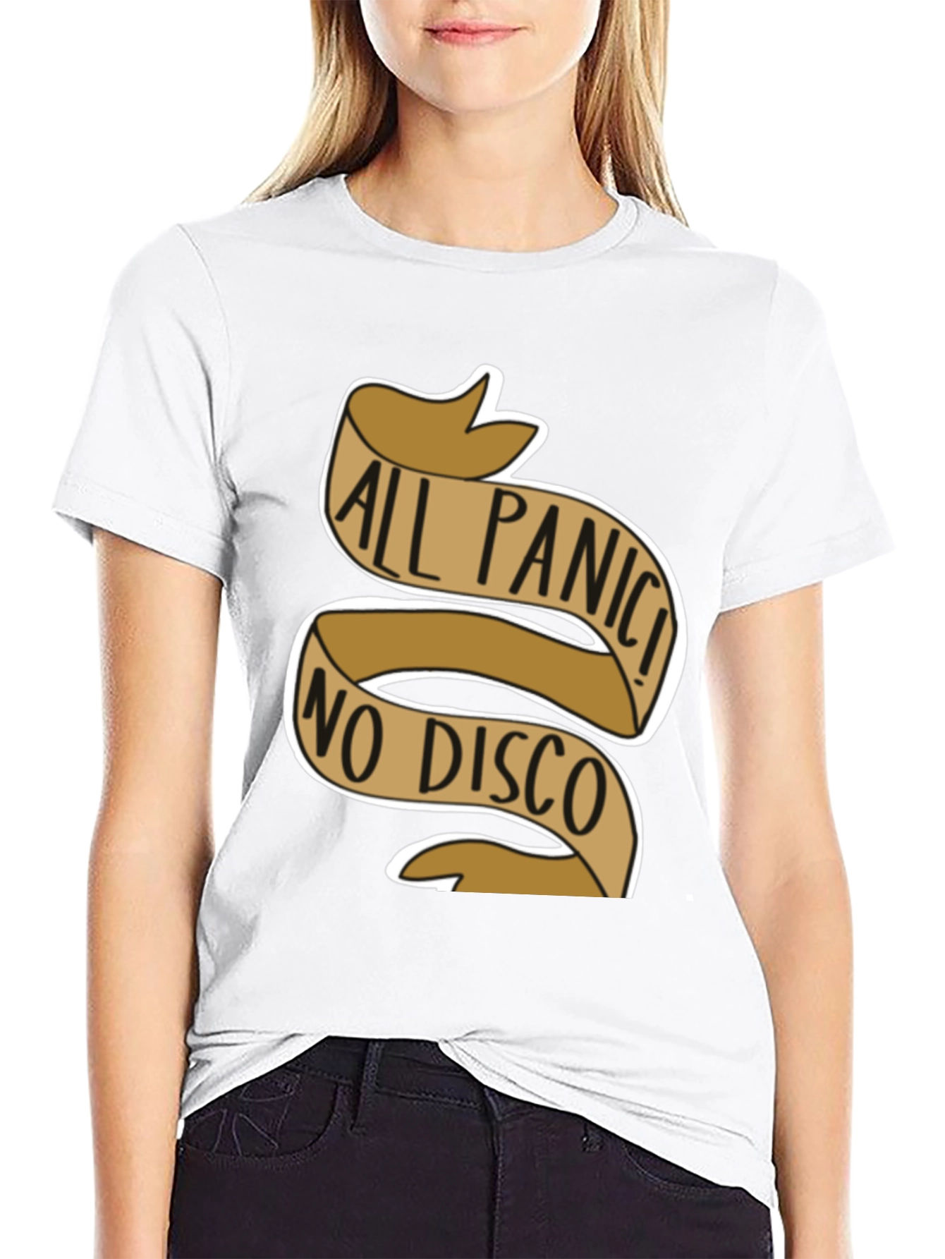 Camiseta Negra All Panic! No Disco