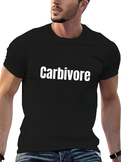 Camiseta Negra Carbívoro para Hombre