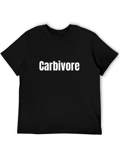 Camiseta Negra Carbívoro para Hombre
