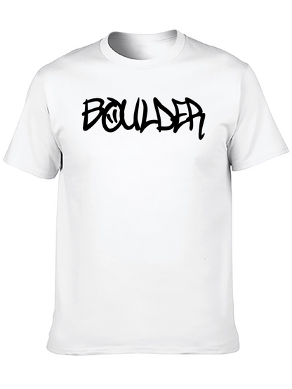Camiseta Negra Boulder Estilo Graffiti