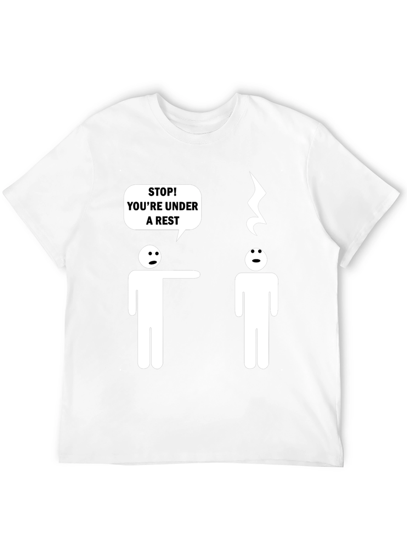 Camiseta Negra Humor Musical Bajo Arresto
