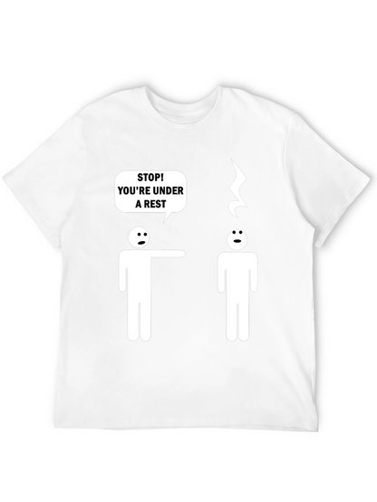 Camiseta Negra Humor Musical Bajo Arresto