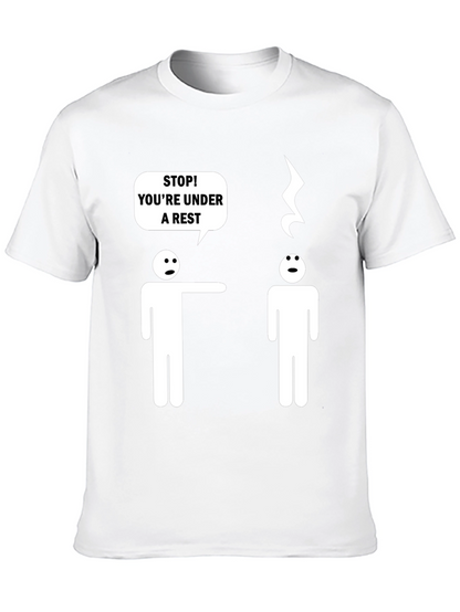 Camiseta Negra Humor Musical Bajo Arresto
