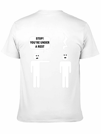 Camiseta Negra Humor Musical Bajo Arresto