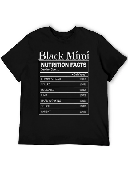 Camiseta Negra Black Mimi Nutrition Facts