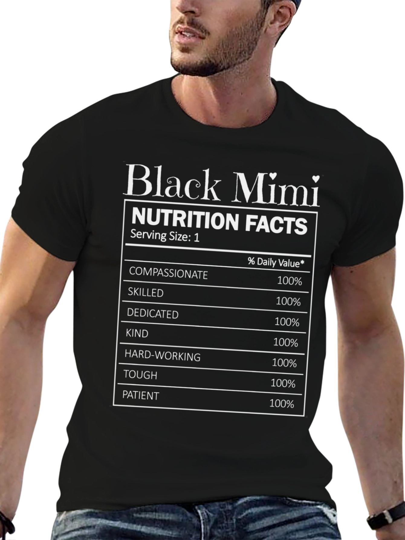 Camiseta Negra Black Mimi Nutrition Facts