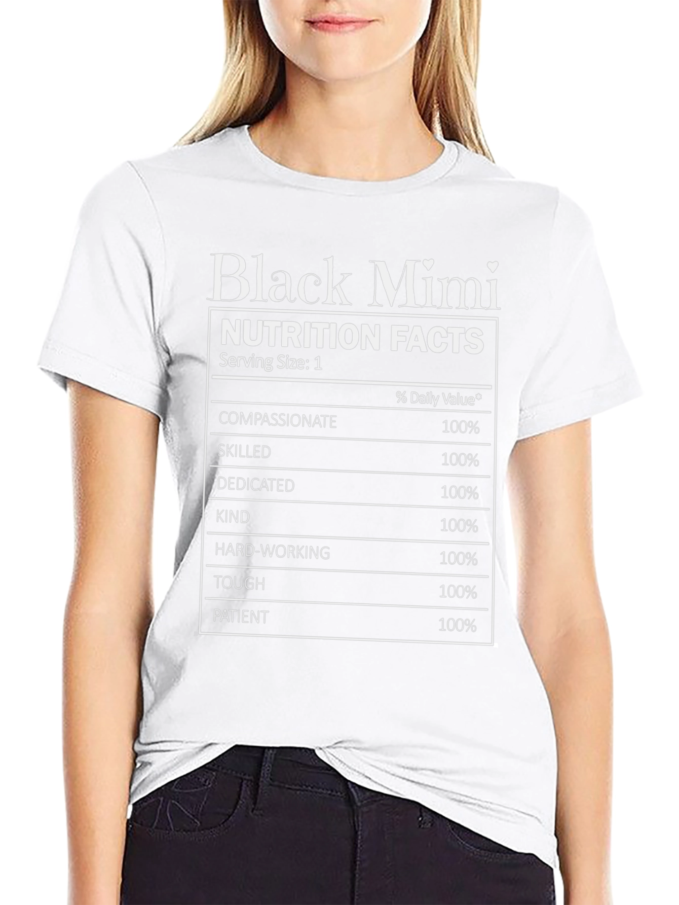 Camiseta Negra Black Mimi Nutrition Facts