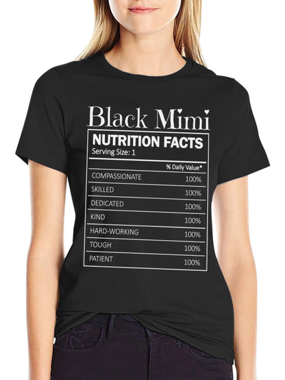 Camiseta Negra Black Mimi Nutrition Facts