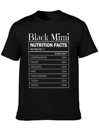 Camiseta Negra Black Mimi Nutrition Facts