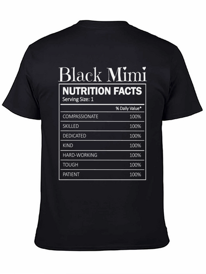 Camiseta Negra Black Mimi Nutrition Facts