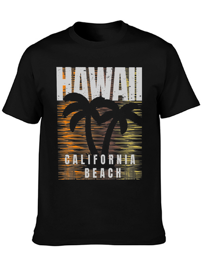 Camiseta Hombre Hawaii California Beach