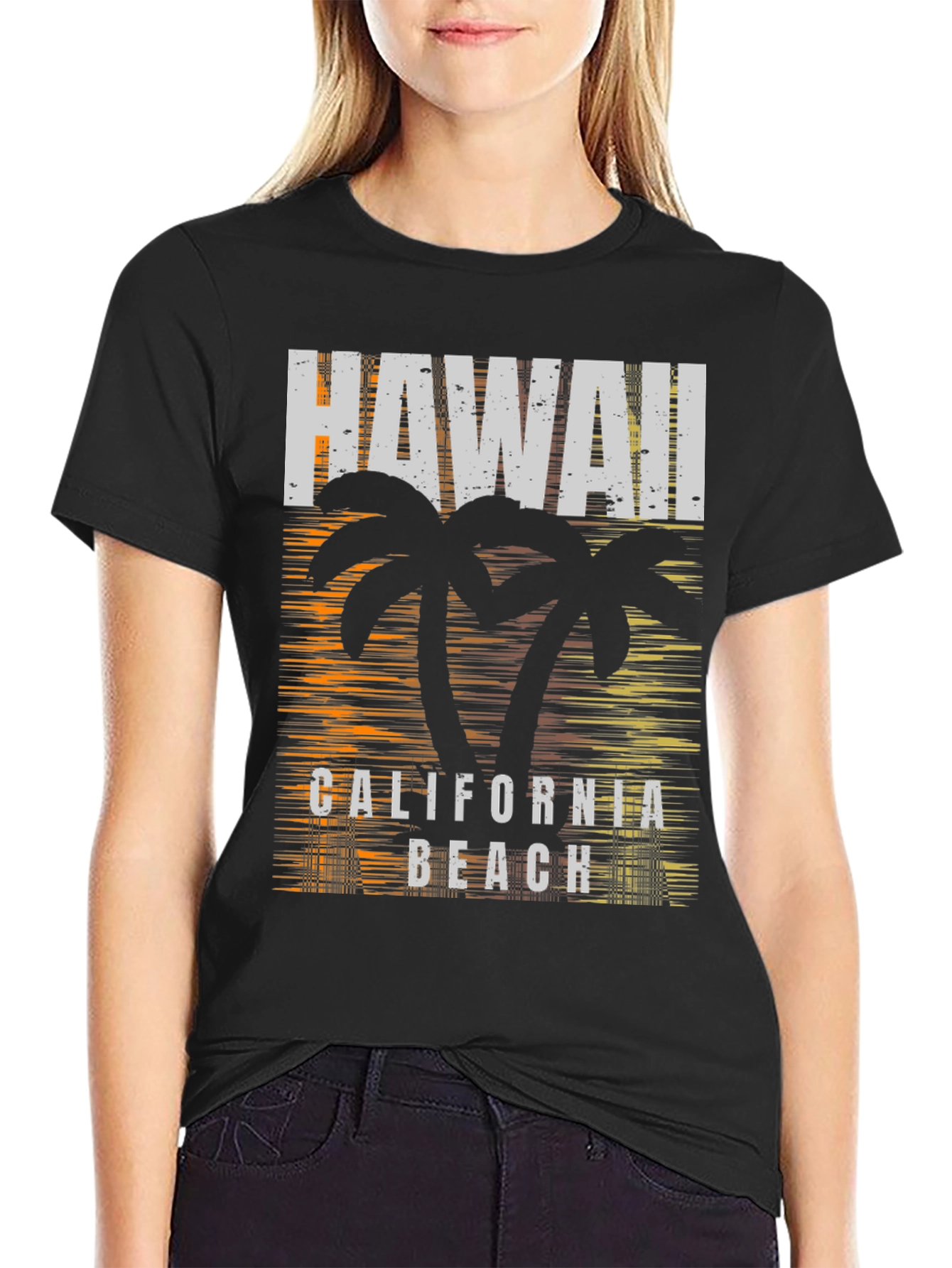 Camiseta Hombre Hawaii California Beach