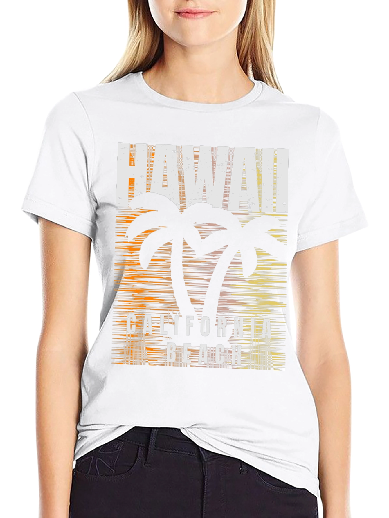 Camiseta Hombre Hawaii California Beach