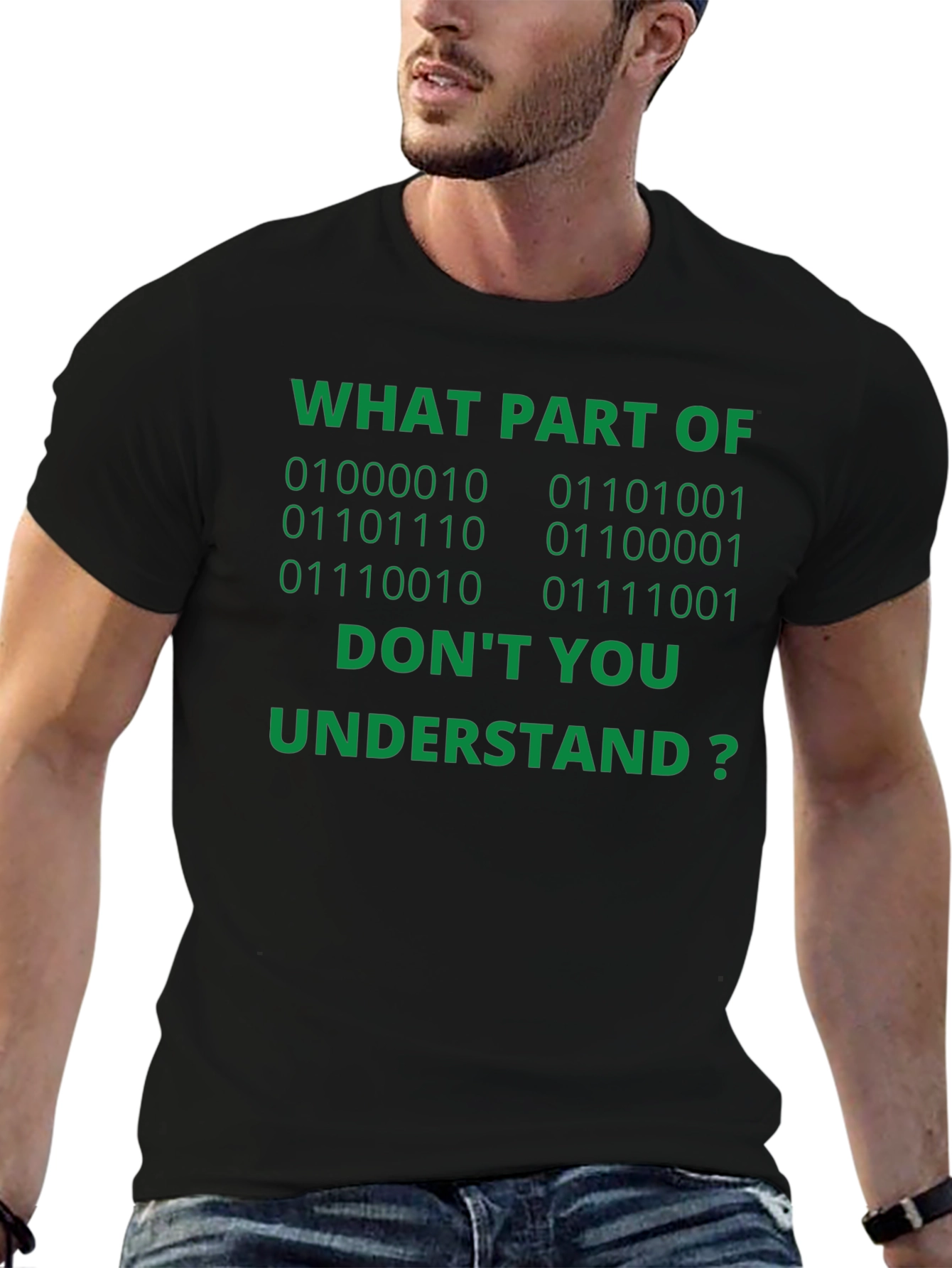 Camiseta Negra: ¿Qué Parte de Binario No Entiendes?