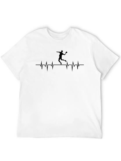 Camiseta Negra Latido Balonmano Hombre