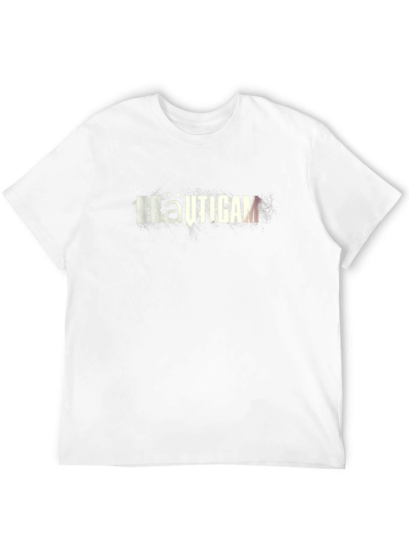 Camiseta Negra Bräutigam para Hombre - Estilo Casual
