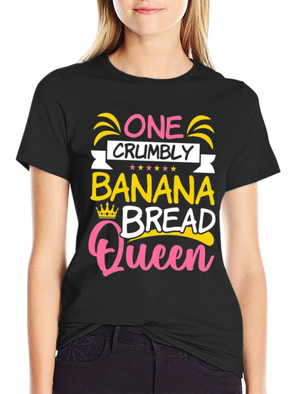 Camiseta Negra Banana Bread Queen