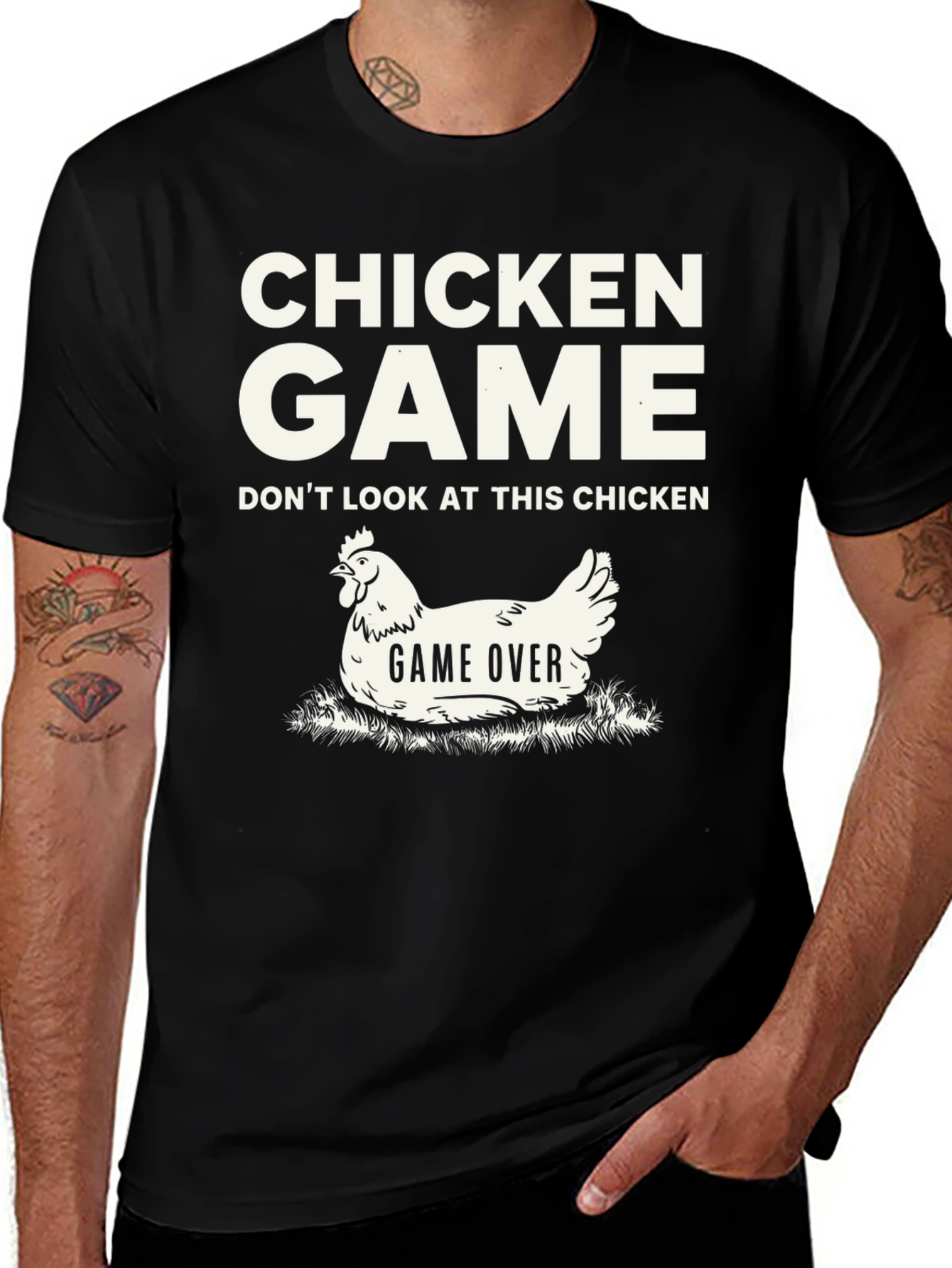 Camiseta Humorística Chicken Game
