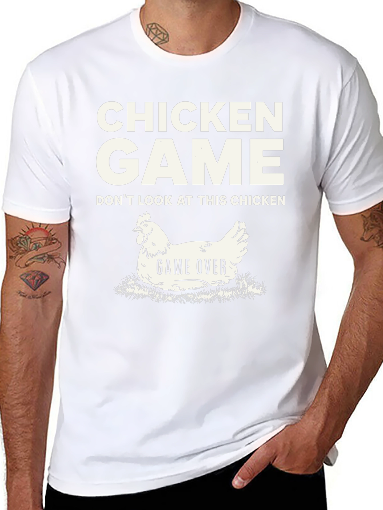 Camiseta Humorística Chicken Game