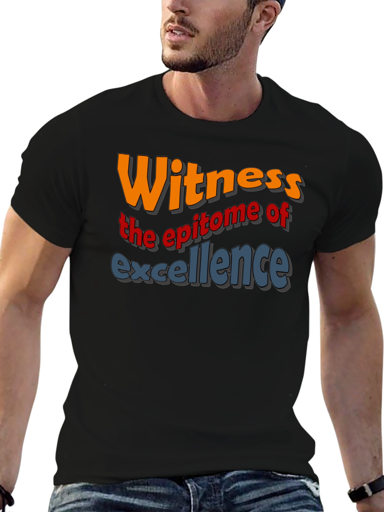 Camiseta Negra: Witness the Epitome of Excellence