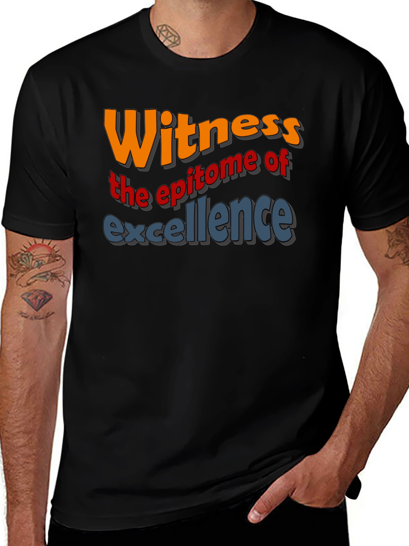 Camiseta Negra: Witness the Epitome of Excellence