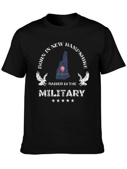 Camiseta Negra Nacido en New Hampshire