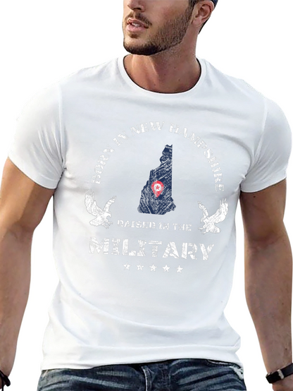 Camiseta Negra Nacido en New Hampshire