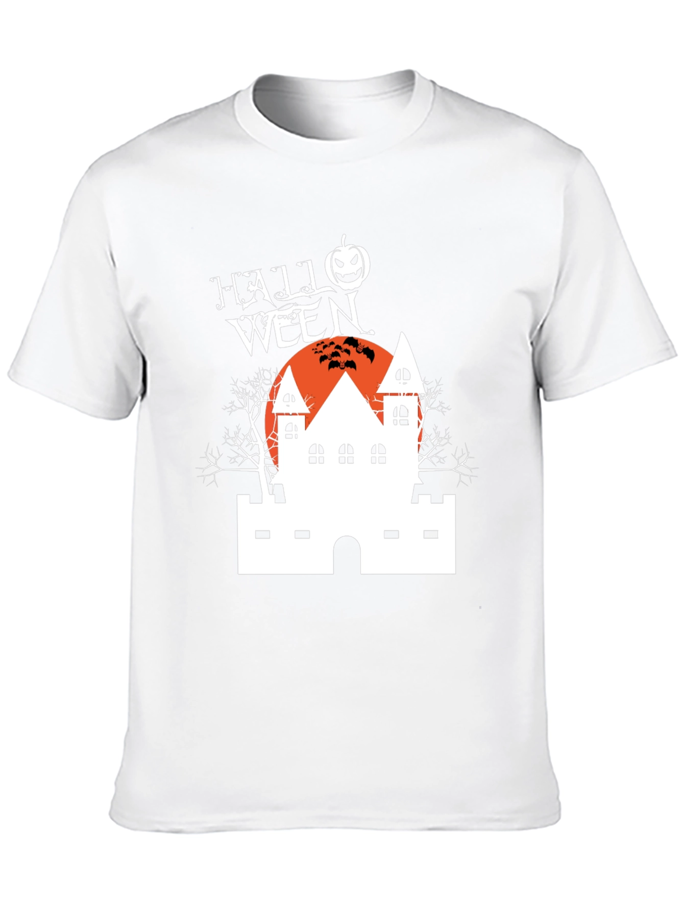 Camiseta Negra Halloween Casa Embrujada