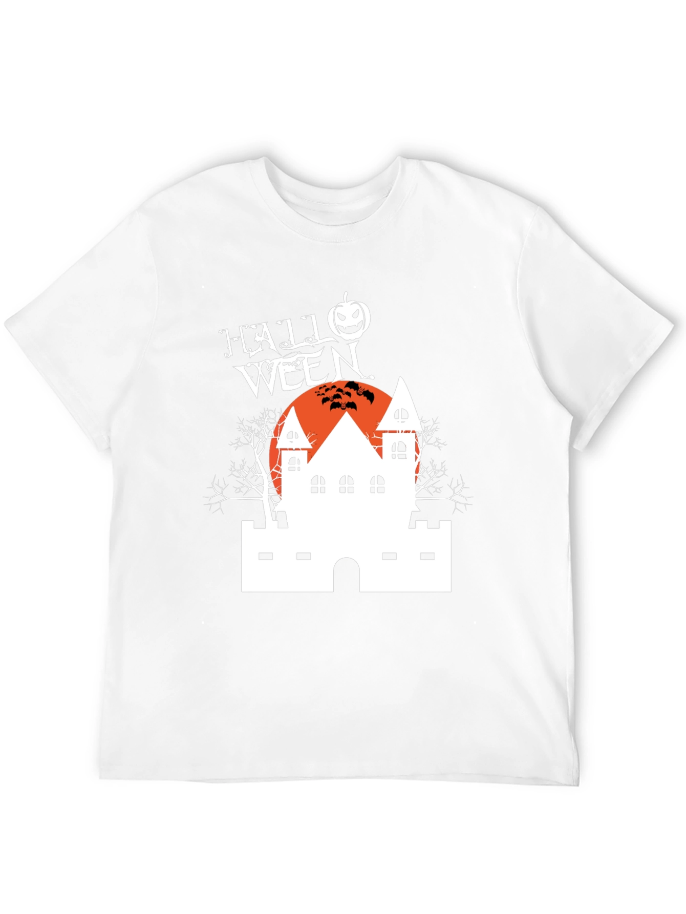 Camiseta Negra Halloween Casa Embrujada