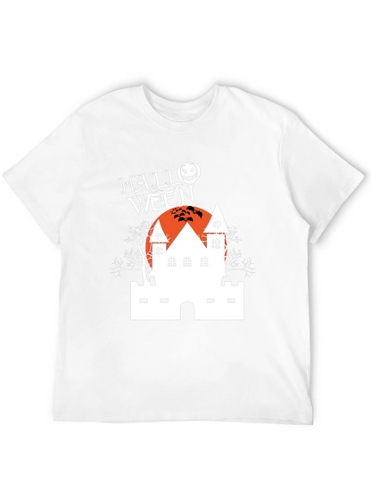 Camiseta Negra Halloween Casa Embrujada