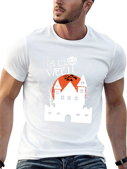 Camiseta Negra Halloween Casa Embrujada