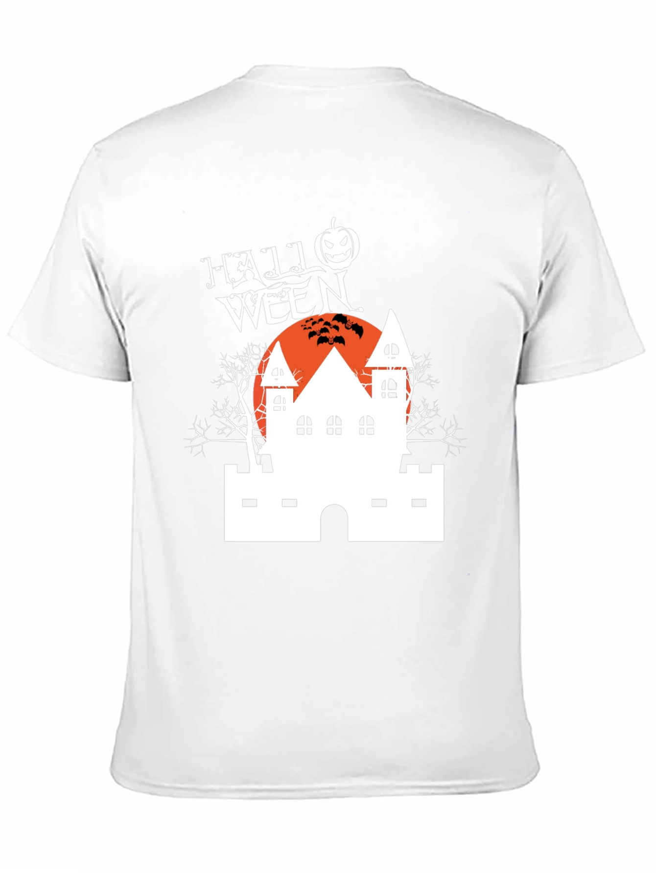 Camiseta Negra Halloween Casa Embrujada