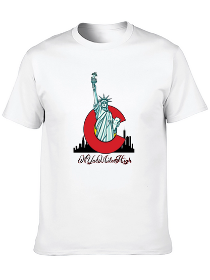 Camiseta Negra N Ya Mile High Estatua Libertad