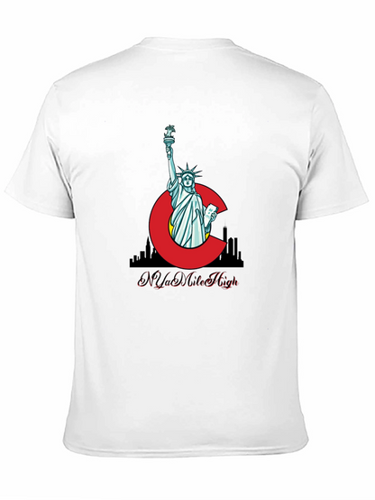 Camiseta Negra N Ya Mile High Estatua Libertad