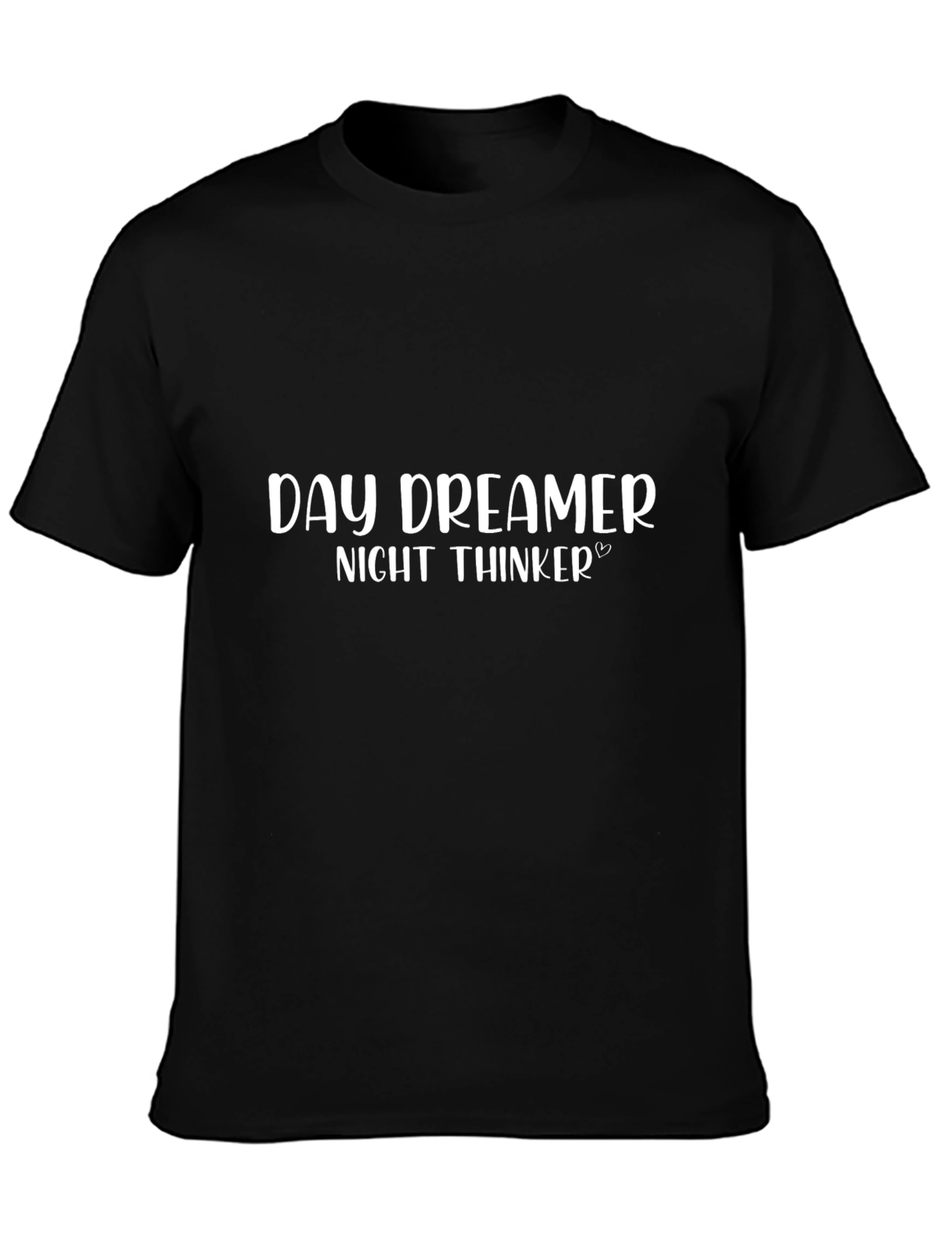 Camiseta Negra: Day Dreamer Night Thinker