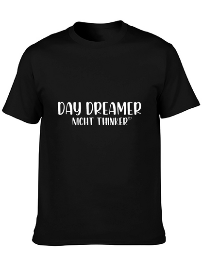 Camiseta Negra: Day Dreamer Night Thinker