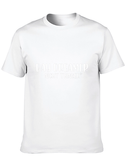 Camiseta Negra: Day Dreamer Night Thinker
