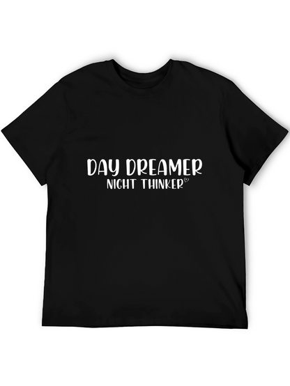 Camiseta Negra: Day Dreamer Night Thinker